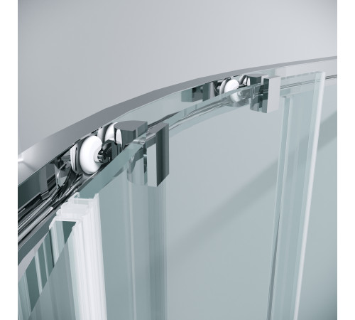 Душевое ограждение Grossman Cosmo 301.K33.02.9090.10.00 (90х90х195) четверть круга,раздвижная,хром,стекло прозрачное