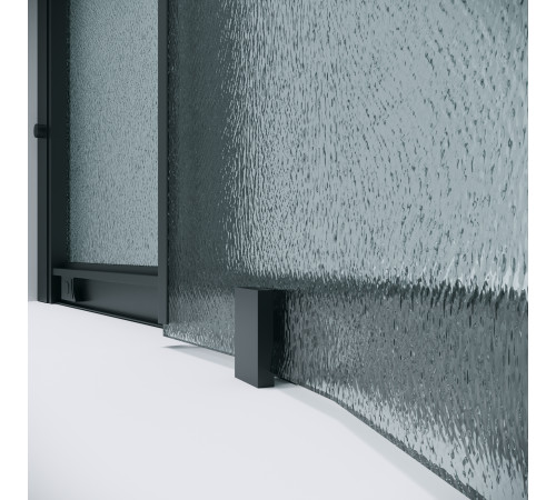 Душевое ограждение Grossman Cosmo 300.K33.02.9090.21.02 (90х90х195) квадрат,раздвижная,черный матовый,стекло шиншилла