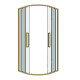Душевое ограждение Grossman Cosmo 301.K33.02.9090.32.00 (90х90х195) четверть круга,раздвижная,золото сатин,стекло прозрачное