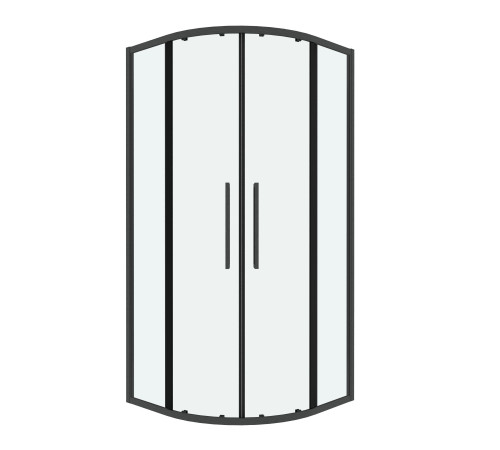 Душевое ограждение Grossman Cosmo 301.K33.02.9090.42.00 (90х90х195) четверть круга,раздвижная,графит сатин,стекло прозрачное