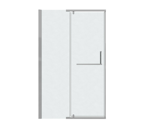 Дверь в нишу Grossman Pragma 100.K33.03.100.10.02 (100х195) хром,стекло шиншилла,распашная