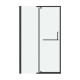 Дверь в нишу Grossman Pragma 100.K33.03.100.21.00 (100х195) черный матовый,стекло прозрачное,распашная