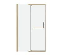 Дверь в нишу Grossman Pragma 100.K33.03.110.32.00 (110х195) золото сатин,стекло прозрачное,распашная