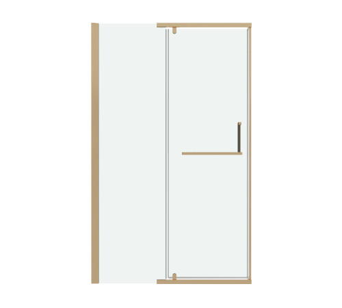 Дверь в нишу Grossman Pragma 100.K33.03.120.32.00 (120х195) золото сатин,стекло прозрачное,распашная