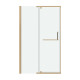 Дверь в нишу Grossman Pragma 100.K33.03.120.32.00 (120х195) золото сатин,стекло прозрачное,распашная