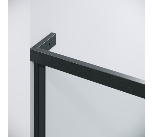 Дверь в нишу Grossman Pragma 100.K33.03.120.42.00 (120х195) графит сатин,стекло прозрачное,распашная