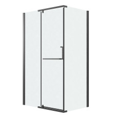 Душевое ограждение Grossman Pragma 100.K33.03.120.21.02-200.K33.03.100.21.02 (120х100х195) раздвижная(левая),черный матовый,стекло шиншилла