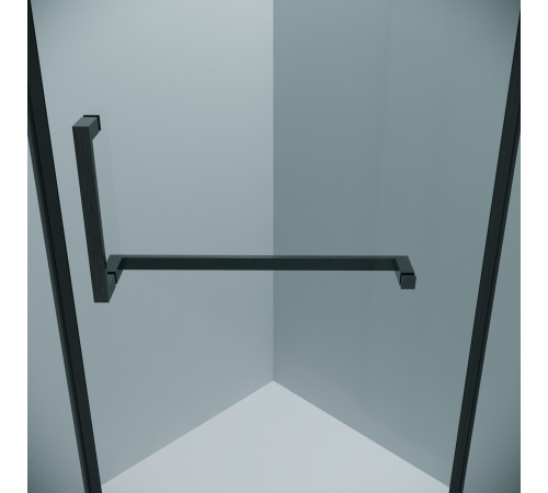 Душевое ограждение Grossman Pragma 302.K33.03.9090.42.00 (90х90х195) трапеция,распашная,графит сатин,стекло прозрачное