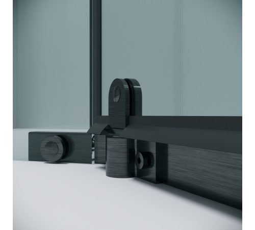 Душевое ограждение Grossman Pragma 302.K33.03.9090.42.00 (90х90х195) трапеция,распашная,графит сатин,стекло прозрачное