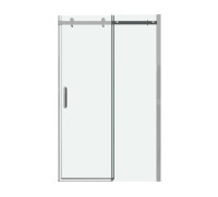 Дверь в нишу Grossman Classic 100.K33.04.140.10.00 (140х195) хром,стекло прозрачное,раздвижная