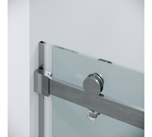 Дверь в нишу Grossman Classic 100.K33.04.120.10.00 (120х195) хром,стекло прозрачное,раздвижная