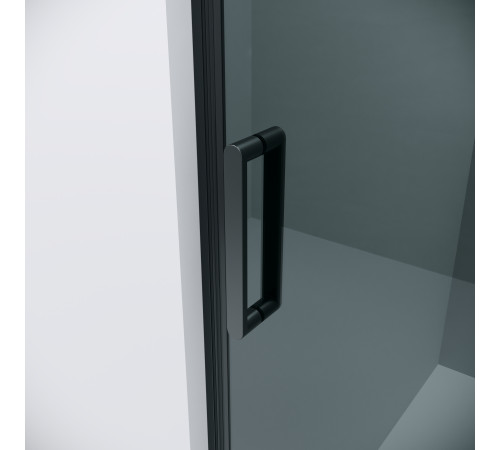 Душевое ограждение Grossman Classic 100.K33.04.110.21.10-200.K33.04.100.21.10 (110х100х195) раздвижная,черный матовый,стекло тонированное