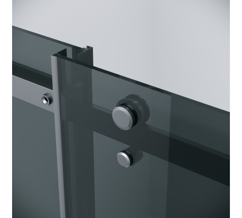 Душевое ограждение Grossman Classic 100.K33.04.110.21.10-200.K33.04.100.21.10 (110х100х195) раздвижная,черный матовый,стекло тонированное