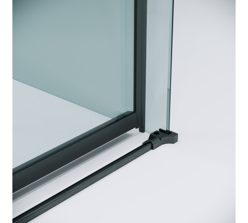 Боковая стенка Grossman Classic 200.K33.04.100.42.00 (100х195) графит сатин,стекло прозрачное