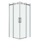 Душевое ограждение Grossman Classic 300.K33.04.1010.10.00 (100х100х195) квадрат,раздвижная,хром,стекло прозрачное