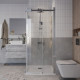 Душевое ограждение Grossman Classic 300.K33.04.1010.10.00 (100х100х195) квадрат,раздвижная,хром,стекло прозрачное
