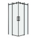 Душевое ограждение Grossman Classic 300.K33.04.9090.21.00 (90х90х195) квадрат,раздвижная,черный матовый,стекло прозрачное
