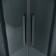 Душевое ограждение Grossman Classic 301.K33.04.1010.21.10 (100х100х195) четверть круга,раздвижная,черный матовый,стекло тонированное