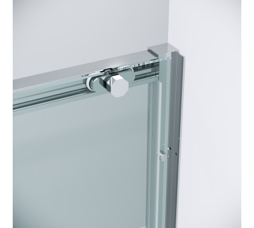 Дверь в нишу Grossman Style 100.K33.05.110.10.00 (110х195) хром,стекло прозрачное,раздвижная