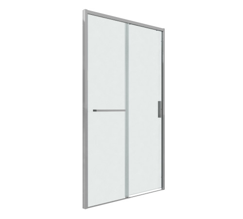 Дверь в нишу Grossman Style 100.K33.05.130.10.02 (130х195) хром,стекло шиншилла,раздвижная