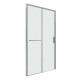 Дверь в нишу Grossman Style 100.K33.05.130.10.02 (130х195) хром,стекло шиншилла,раздвижная