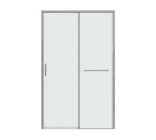 Дверь в нишу Grossman Style 100.K33.05.130.10.02 (130х195) хром,стекло шиншилла,раздвижная