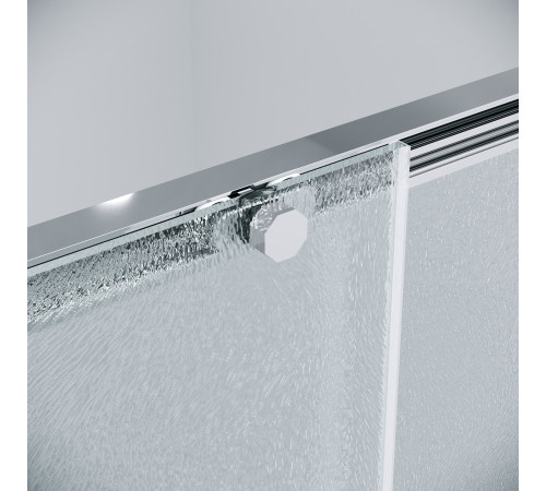 Дверь в нишу Grossman Style 100.K33.05.130.10.02 (130х195) хром,стекло шиншилла,раздвижная