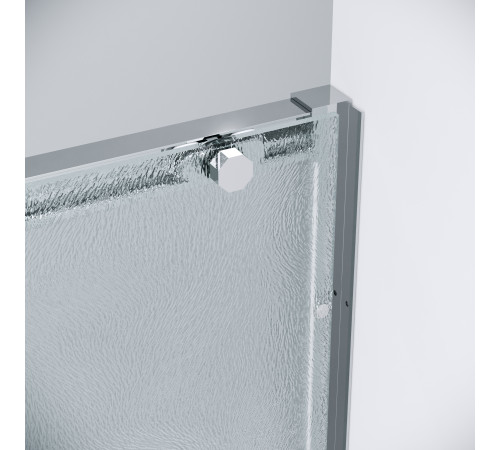 Дверь в нишу Grossman Style 100.K33.05.130.10.02 (130х195) хром,стекло шиншилла,раздвижная