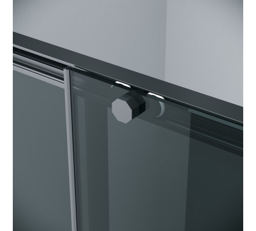 Душевое ограждение Grossman Style 100.K33.05.130.21.10-200.K33.05.70.21.10 (130х70х195) раздвижная,черный матовый,стекло тонированное