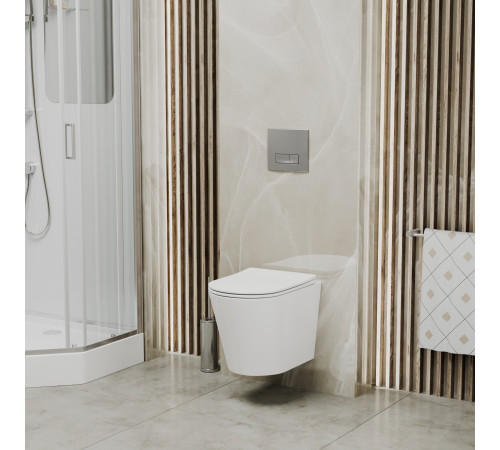 Комплект 2 в 1: Grossman инсталляция Classic 900.T1.01.00+клавиша смыва 800.T1.04.110.110 хром матовая