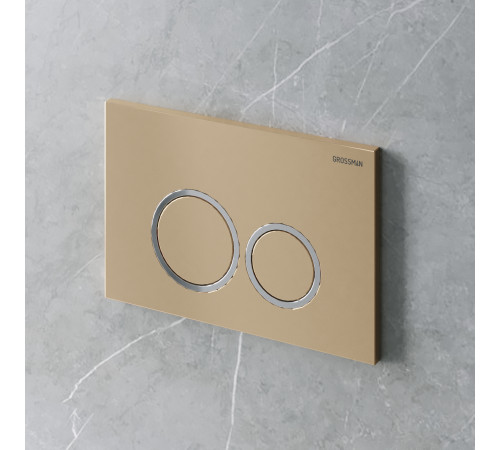 Клавиша смыва Grossman Galaxy 700.K31.01.310.310 золото матовый