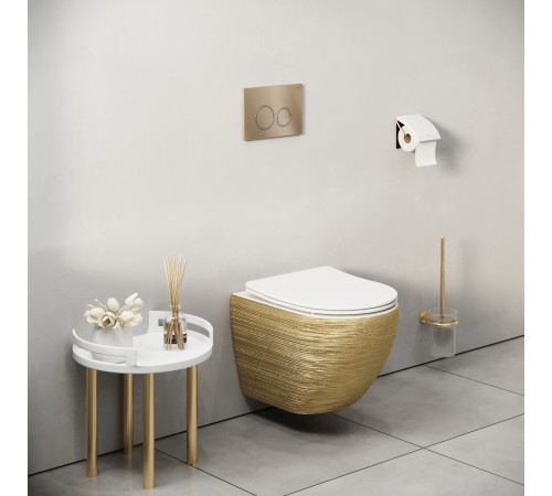 Клавиша смыва Grossman Galaxy 700.K31.01.310.310 золото матовый