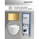 Комплект 3 в 1: Grossman инсталляция 900.K31.01.000+клавиша 700.K31.02.300.300 золото глянцевый+унитаз GR-4411S