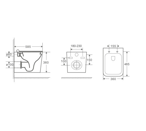 Комплект 3 в 1: Grossman инсталляция 900.K31.01.000+клавиша 700.K31.01.300.300 золото глянцевый+унитаз GR-4414S