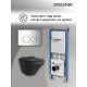 Комплект 3 в 1: Grossman инсталляция 900.K31.01.000+клавиша 700.K31.01.100.100 хром глянцевый+унитаз GR-4440BMS