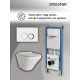 Комплект 3 в 1: Grossman инсталляция 900.K31.01.000+клавиша 700.K31.01.000.000 белый+унитаз GR-4440S