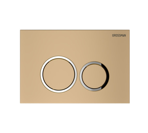 Комплект 3 в 1: Grossman инсталляция 900.K31.01.000+клавиша 700.K31.01.310.310 золото матовый+унитаз GR-4440S