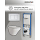 Комплект 3 в 1: Grossman инсталляция 900.K31.01.000+клавиша 700.K31.04.01M.01M белый матовый+унитаз GR-4440S