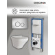 Комплект 3 в 1: Grossman инсталляция 900.K31.01.000+клавиша 700.K31.05.12M.12M хром сатиновый+унитаз GR-4440S