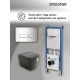 Комплект 3 в 1: Grossman инсталляция 900.K31.01.000+клавиша 700.K31.03.100.100 хром глянцевый+унитаз GR-4441BMS