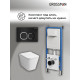 Комплект 3 в 1: Grossman инсталляция 900.K31.01.000+клавиша 700.K31.02.210.210 черный матовый+унитаз GR-4441S