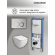 Комплект 3 в 1: Grossman инсталляция 900.K31.01.000+клавиша 700.K31.02.110.110 хром матовый+унитаз GR-4447S