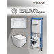 Комплект 3 в 1: Grossman инсталляция 900.K31.01.000+клавиша 700.K31.04.01M.01M белый матовый+унитаз GR-4447S