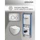 Комплект 3 в 1: Grossman инсталляция 900.K31.01.000+клавиша 700.K31.05.12M.12M хром сатиновый+унитаз GR-4447S