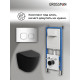 Комплект 3 в 1: Grossman инсталляция 900.K31.01.000+клавиша 700.K31.02.100.100 хром глянцевый+унитаз GR-4455BMSQ