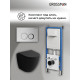 Комплект 3 в 1: Grossman инсталляция 900.K31.01.000+клавиша 700.K31.01.110.110 хром матовый+унитаз GR-4455BMS