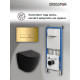 Комплект 3 в 1: Grossman инсталляция 900.K31.01.000+клавиша 700.K31.03.300.300 золото глянцевый+унитаз GR-4455BMS