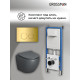 Комплект 3 в 1: Grossman инсталляция 900.K31.01.000+клавиша 700.K31.01.300.300золото глянцевый+унитаз GR-4455GMS