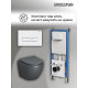 Комплект 3 в 1: Grossman инсталляция 900.K31.01.000+клавиша 700.K31.03.000.000 белый+унитаз GR-4455GMS
