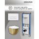 Комплект 3 в 1: Grossman инсталляция 900.K31.01.000+клавиша 700.K31.03.000.000 белый+унитаз GR-4455GWS